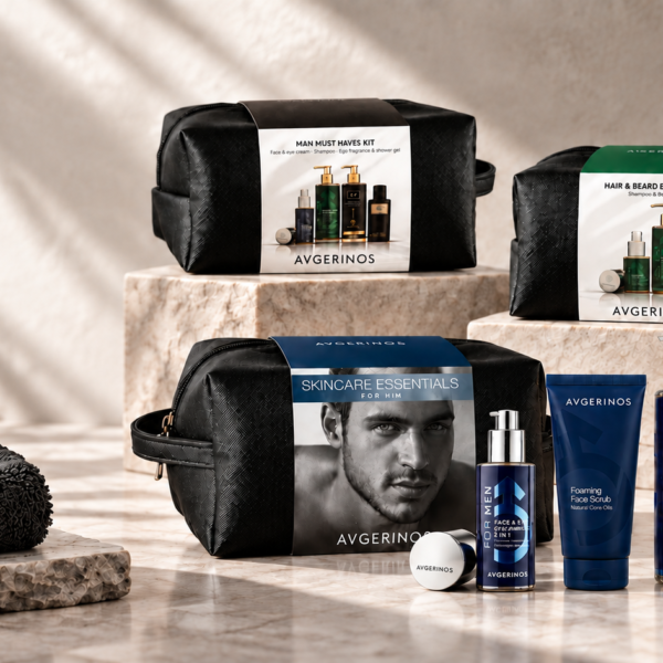 ανδρικά grooming kits AVGERINOS MAN MUST HAVES HAIR BEARD SKINCARE